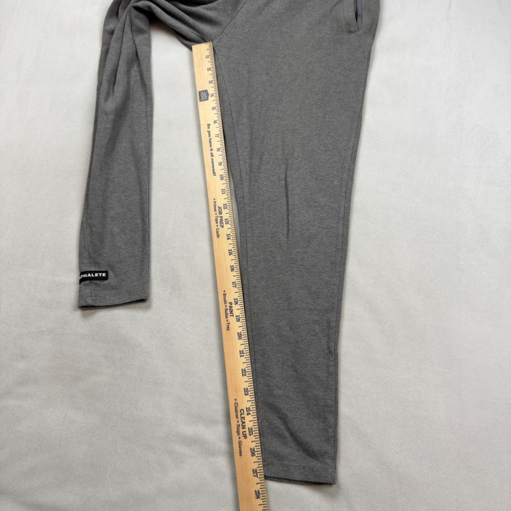 Alphalete Mens Tapered Joggers Gray Athletic Gym Sweatpants Size M Zip Pockets - Picture 5 of 9